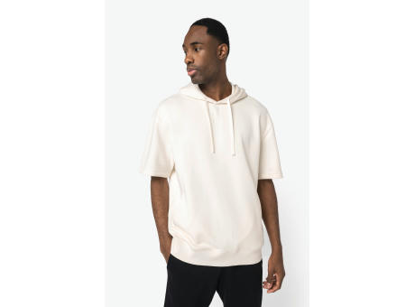 Sudadera ecorresponsable con capucha de manga corta y hombros caídos French Terry unisex