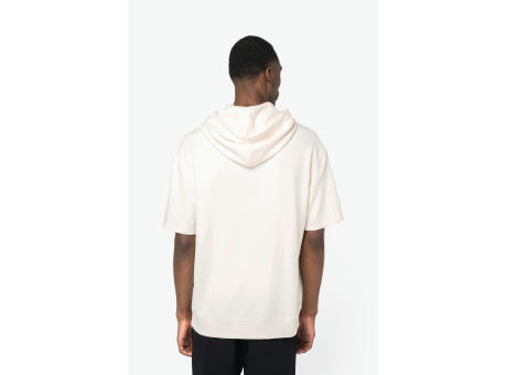 Sudadera ecorresponsable con capucha de manga corta y hombros caídos French Terry unisex