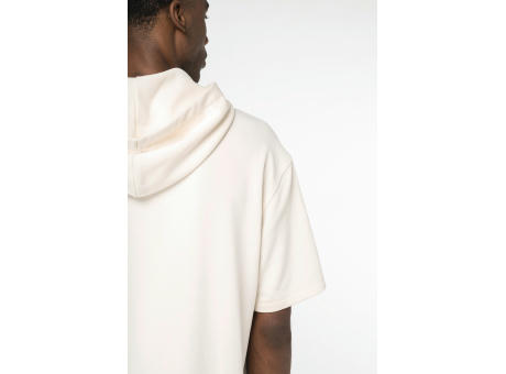Sudadera ecorresponsable con capucha de manga corta y hombros caídos French Terry unisex