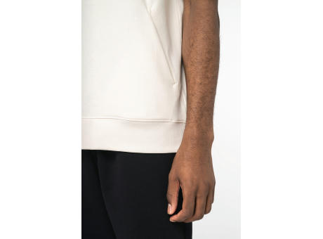 Sudadera ecorresponsable con capucha de manga corta y hombros caídos French Terry unisex