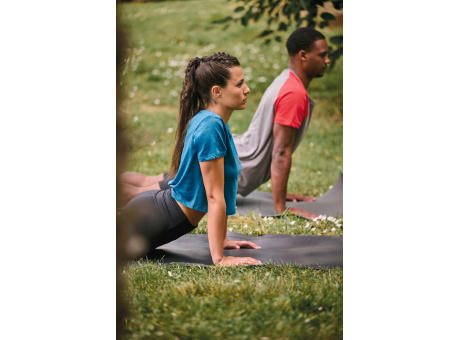Camiseta bicolor triblend de deporte manga corta adulto