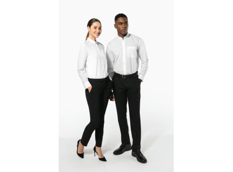 Camisa cuello mao  manga larga hombre