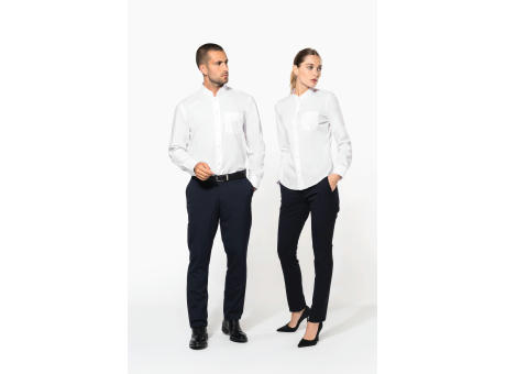 Camisa cuello mao  manga larga hombre