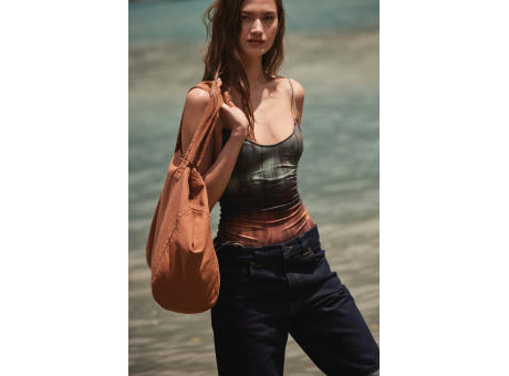 Bolsa shopper de algodón efecto lavado