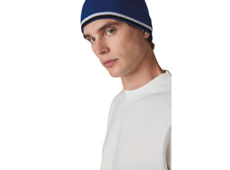 Gorro con tira bicolor contrastada