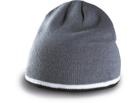 Gorro con tira bicolor contrastada
