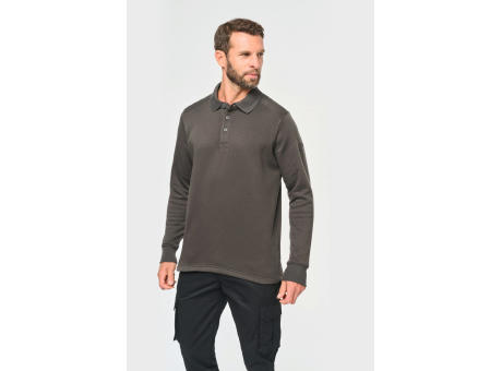 Sudadera cuello polo