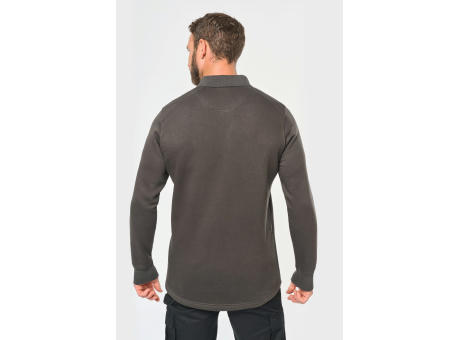 Sudadera cuello polo