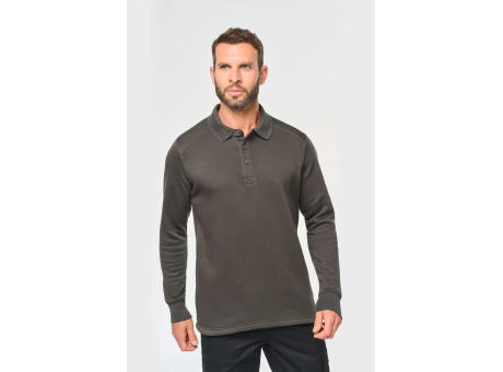Sudadera cuello polo