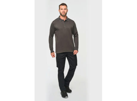Sudadera cuello polo
