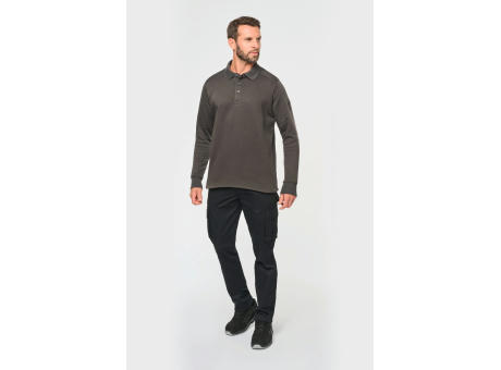 Sudadera cuello polo