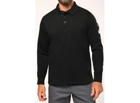Sudadera cuello polo