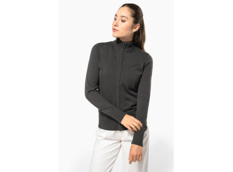 Chaqueta de punto con cremallera mujer