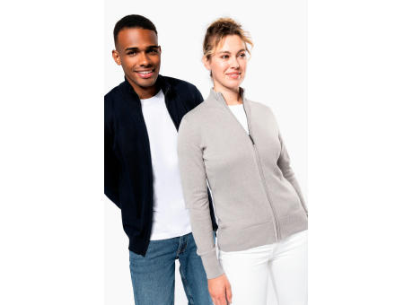 Chaqueta de punto con cremallera mujer