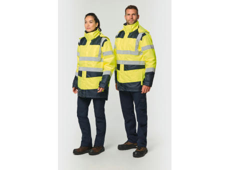 Parka de seguridad reciclada 4 en 1 unisex