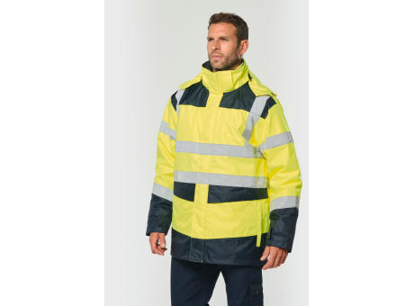 Parka de seguridad reciclada 4 en 1 unisex