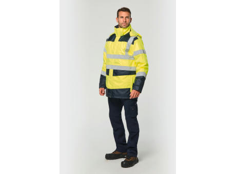 Parka de seguridad reciclada 4 en 1 unisex