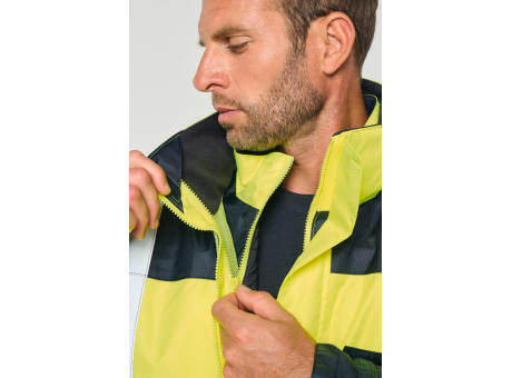Parka de seguridad reciclada 4 en 1 unisex