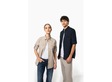 Camisa Safari manga larga hombre 