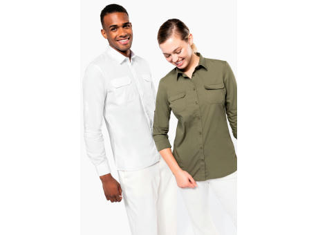 Camisa Safari manga larga hombre 