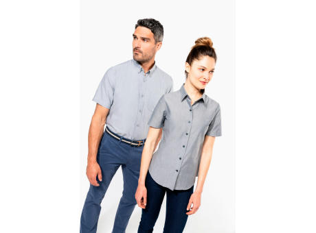 Camisa oxford manga corta hombre