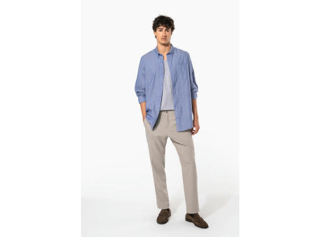 Camisa oxford manga larga hombre