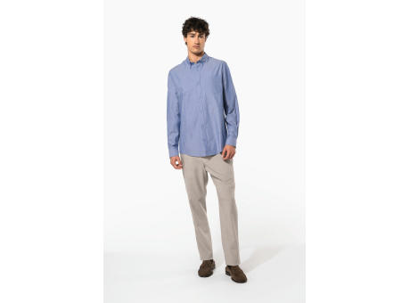 Camisa oxford manga larga hombre