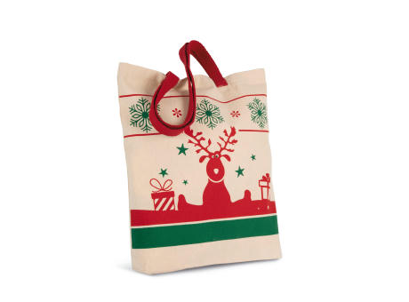 Bolsa shopper con motivos navideños