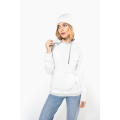 Sudadera capucha contrastada mujer