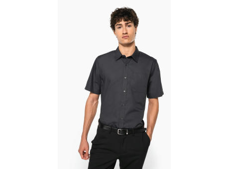 Camisa popelina manga corta hombre
