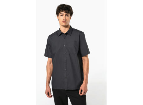Camisa popelina manga corta hombre