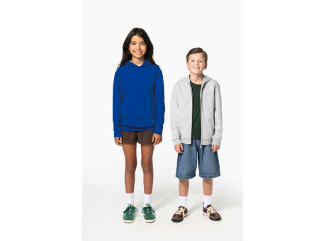 Sudadera reciclada con cremallera y capucha infantil