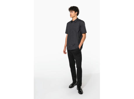 Camisa popelina manga corta hombre