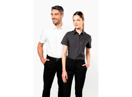 Camisa popelina manga corta hombre