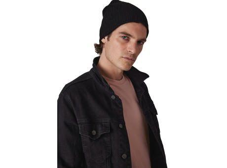 Gorro de punto acanalado