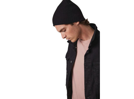 Gorro de punto acanalado