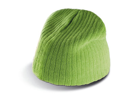 Gorro de punto acanalado