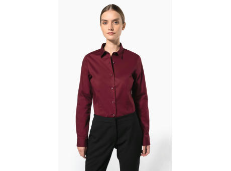Camisa stretch manga larga mujer