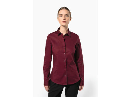 Camisa stretch manga larga mujer