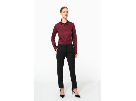 Camisa stretch manga larga mujer