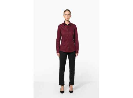 Camisa stretch manga larga mujer