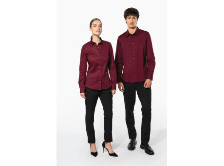 Camisa stretch manga larga mujer