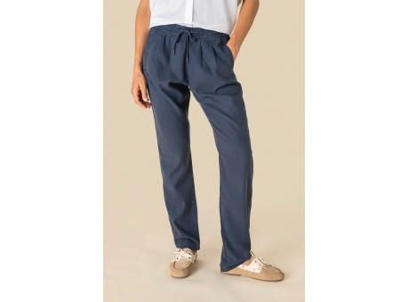 Pantalón ecorresponsable efecto lavado de Lyocell mujer