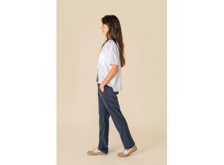 Pantalón ecorresponsable efecto lavado de Lyocell mujer