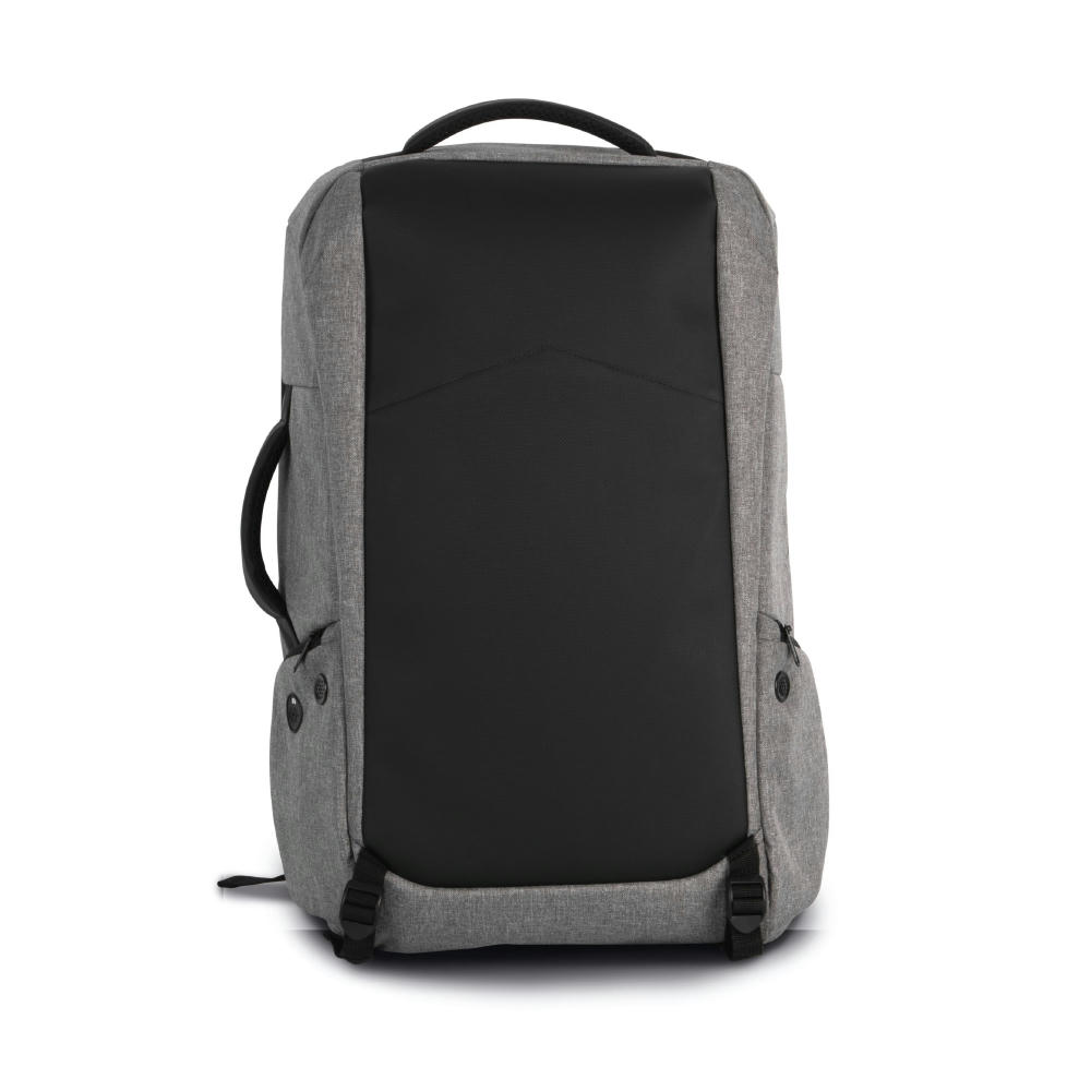 Mochila antirrobo de poliéster.