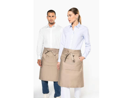 Delantal largo poliéster/algodón