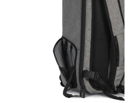 Mochila antirrobo de poliéster.