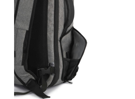 Mochila antirrobo de poliéster.