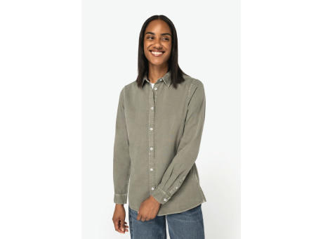 Camisa ecorresponsable efecto lavado mujer