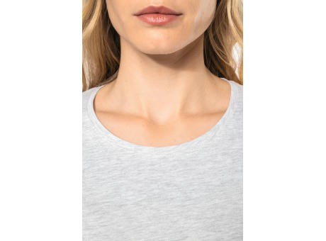 Camiseta manga larga y cuello redondo mujer